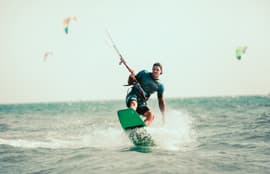 Kite-Surfing At Jebel Ali Beach